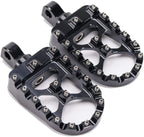 Wide Foot Pegs MX Style for Harley Dyna Sportster Iron 883 Fatboy Bobber (2004-2023)