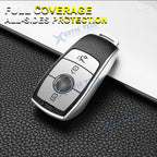 TPU Leather 3-Button Remote Key Fob for Mercedes-Benz E-Class (2017-2018)
