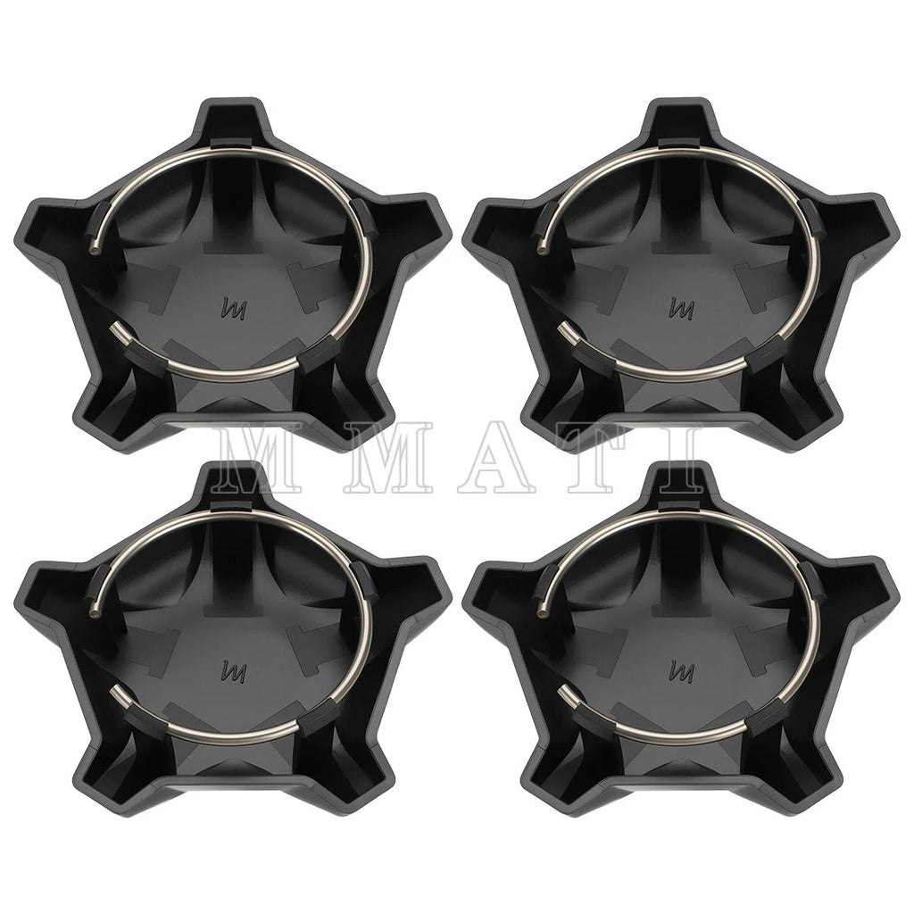 4X Matte Flash 5 Lug Rim Caps for Polaris RZR Turbo R 4 (2022–2024) #1523842-744