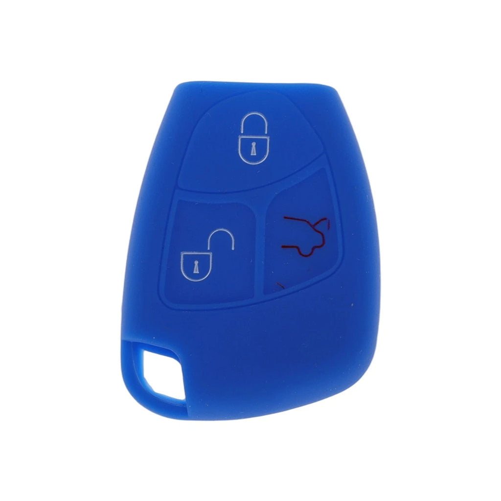 Blue Car Key Case for Mercedes-Benz C-Class (W203, W204, S203) - 3 Buttons