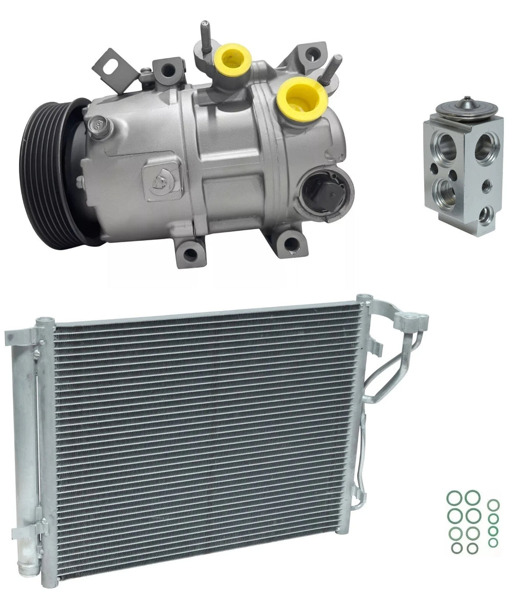 AC Compressor Kit With Condenser for Kia Optima 1.6L Turbo (2017–2019)