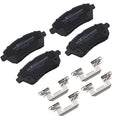 Set of 4 Front Ceramic Brake Pads for Ford Fiesta Mazda 2 (2011–2014)
