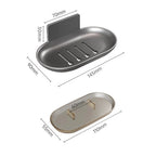Aluminum Soap Holder for Efficient Water Drainage (Universal Fit)