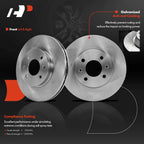 Front Disc Brake Rotor & Ceramic Pad Set for Hyundai Accent (2006-2011)