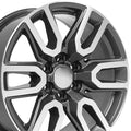 20" Gunmetal Machined Wheel for 1988-2000 Chevy C2500 - RVO2028