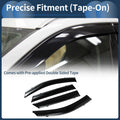 Window Deflectors for Hyundai Tucson Side Window Vent Visors Black 2016