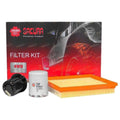 Oil & Air Fuel Filter Service Kit for Ford Courier (1990 - 1996)