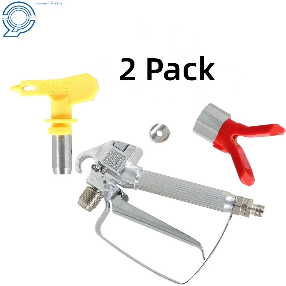 2 Pack Airless Paint Spray Gun for Sprayers 3600PSI W/517 Tip & Guard
