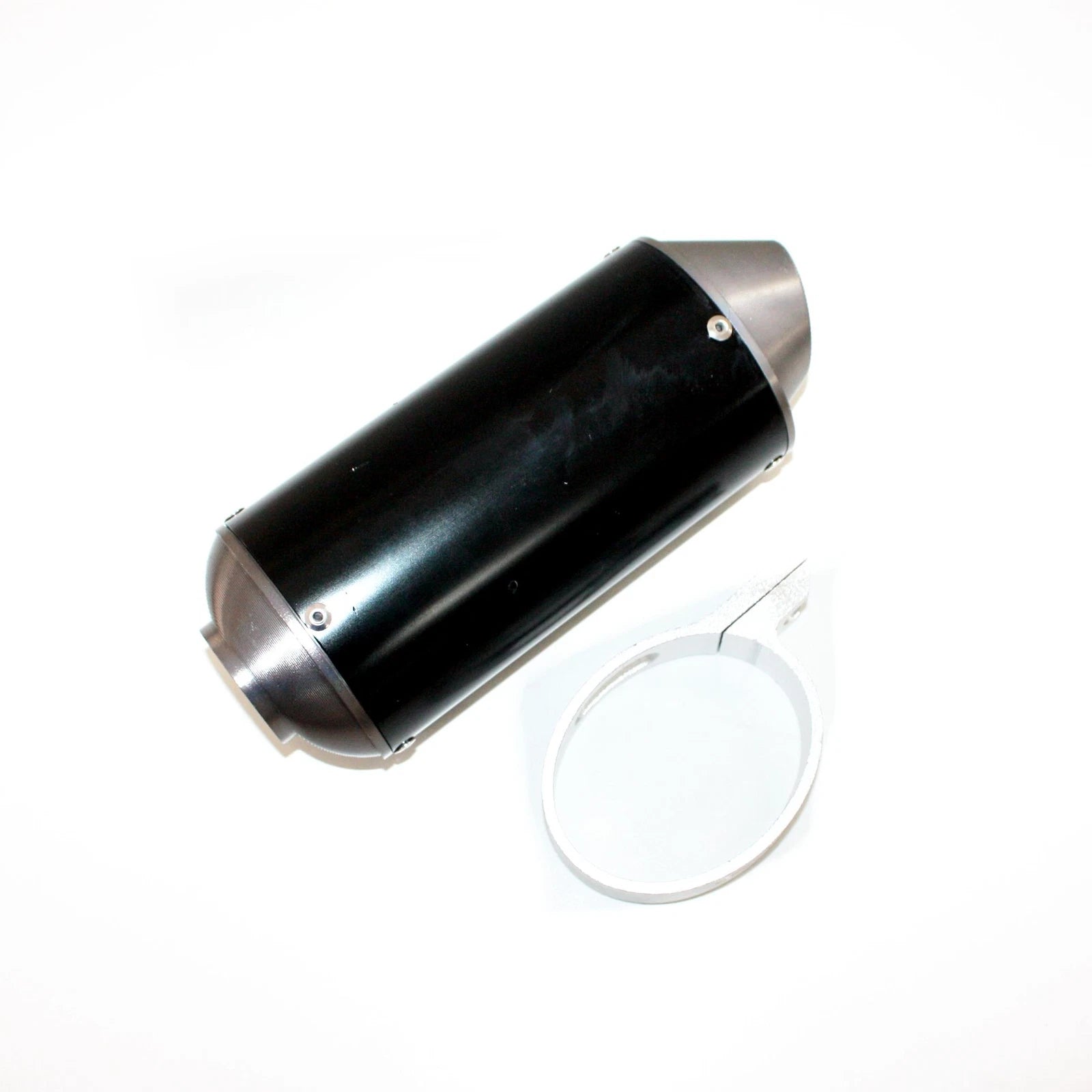 Chrome CNC Exhaust Muffler + Clamp for 125cc 160cc Pit Pro Dirt Bike (2010–2023)