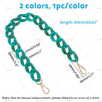 2Pcs Acrylic Bag Strap for Detachable Clutches