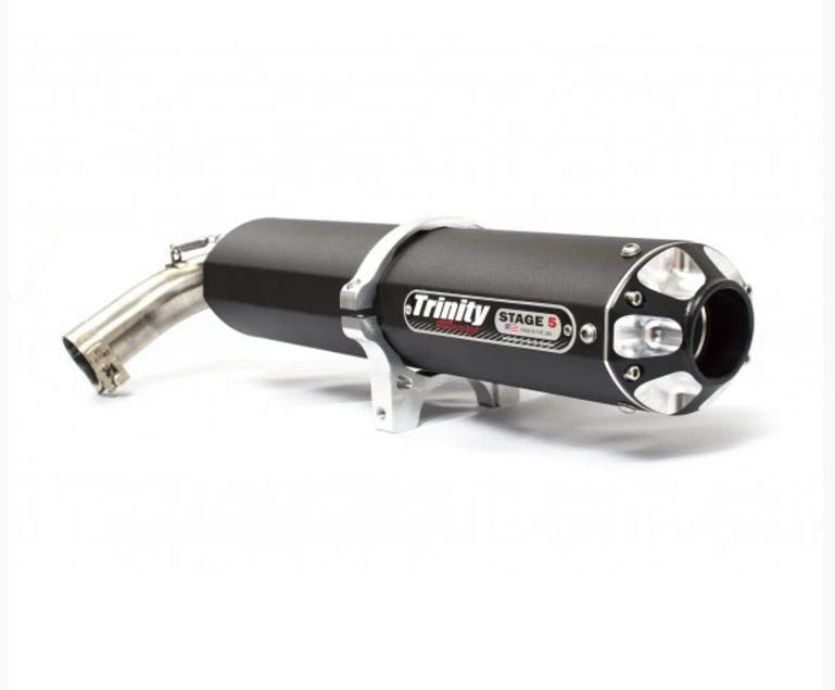 Trinity Black Stage 5 Slip On Exhaust Pipe for Yamaha YXZ 1000R (2016–2023)