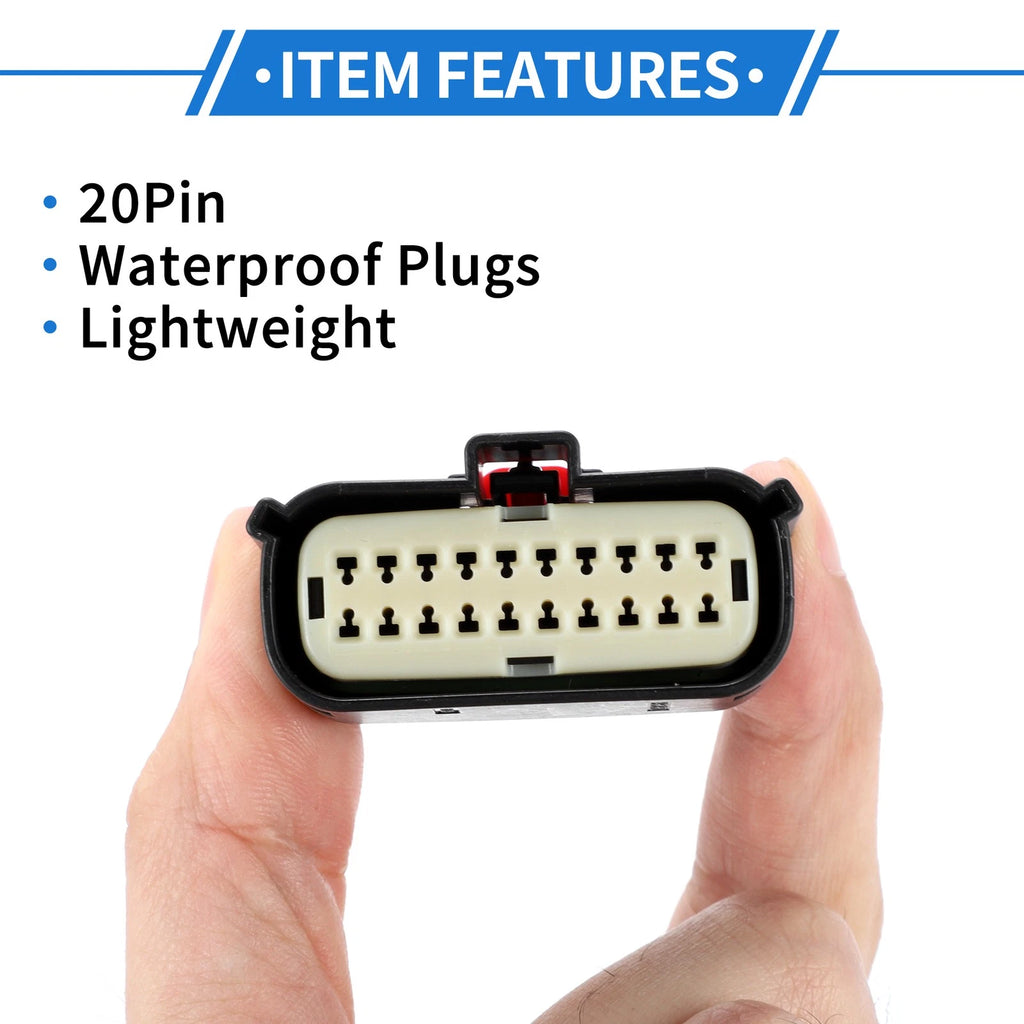 20 Pin Headlight Connector Plug Female for Ford Mondeo 