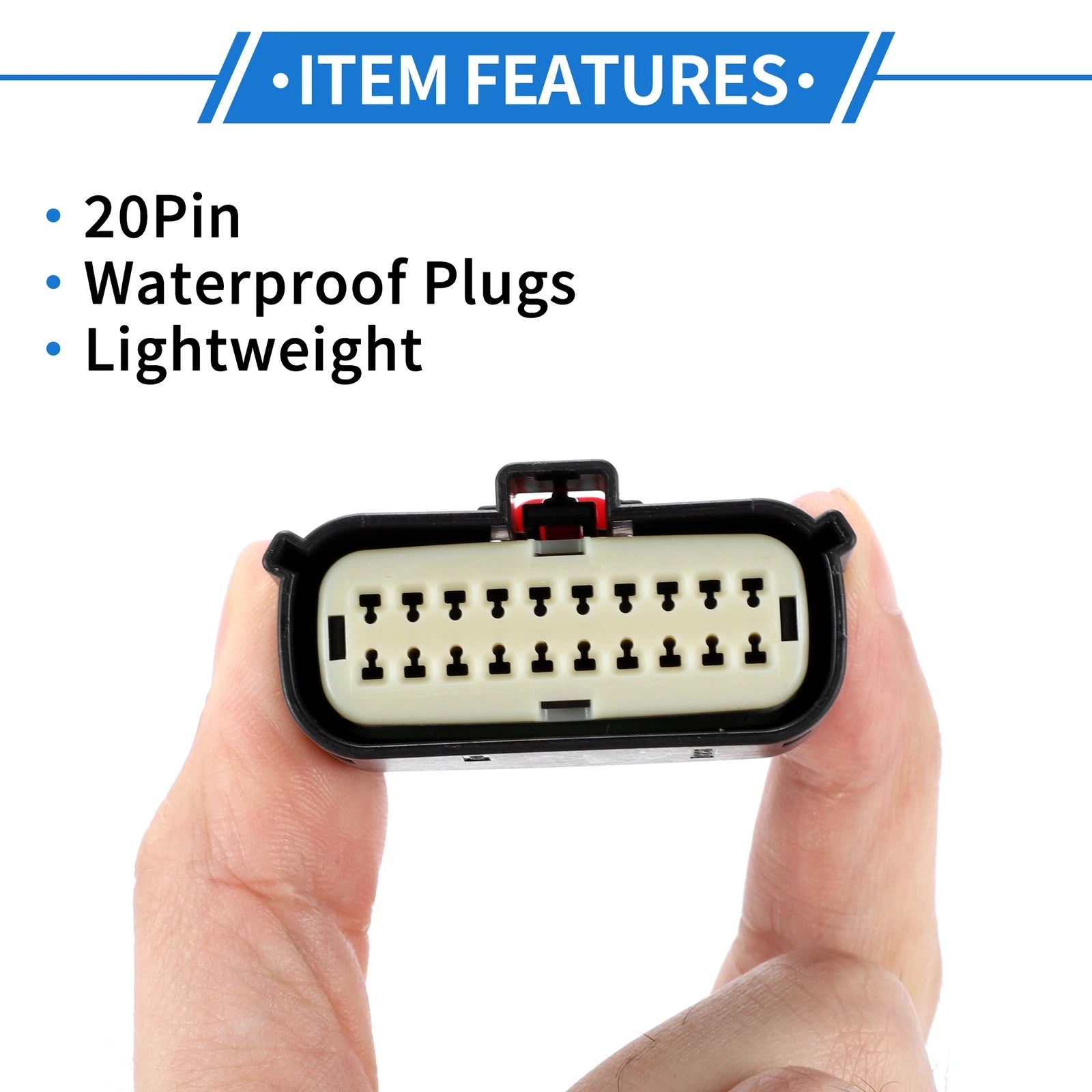 20 Pin Headlight Connector Plug Female for Ford Mondeo 