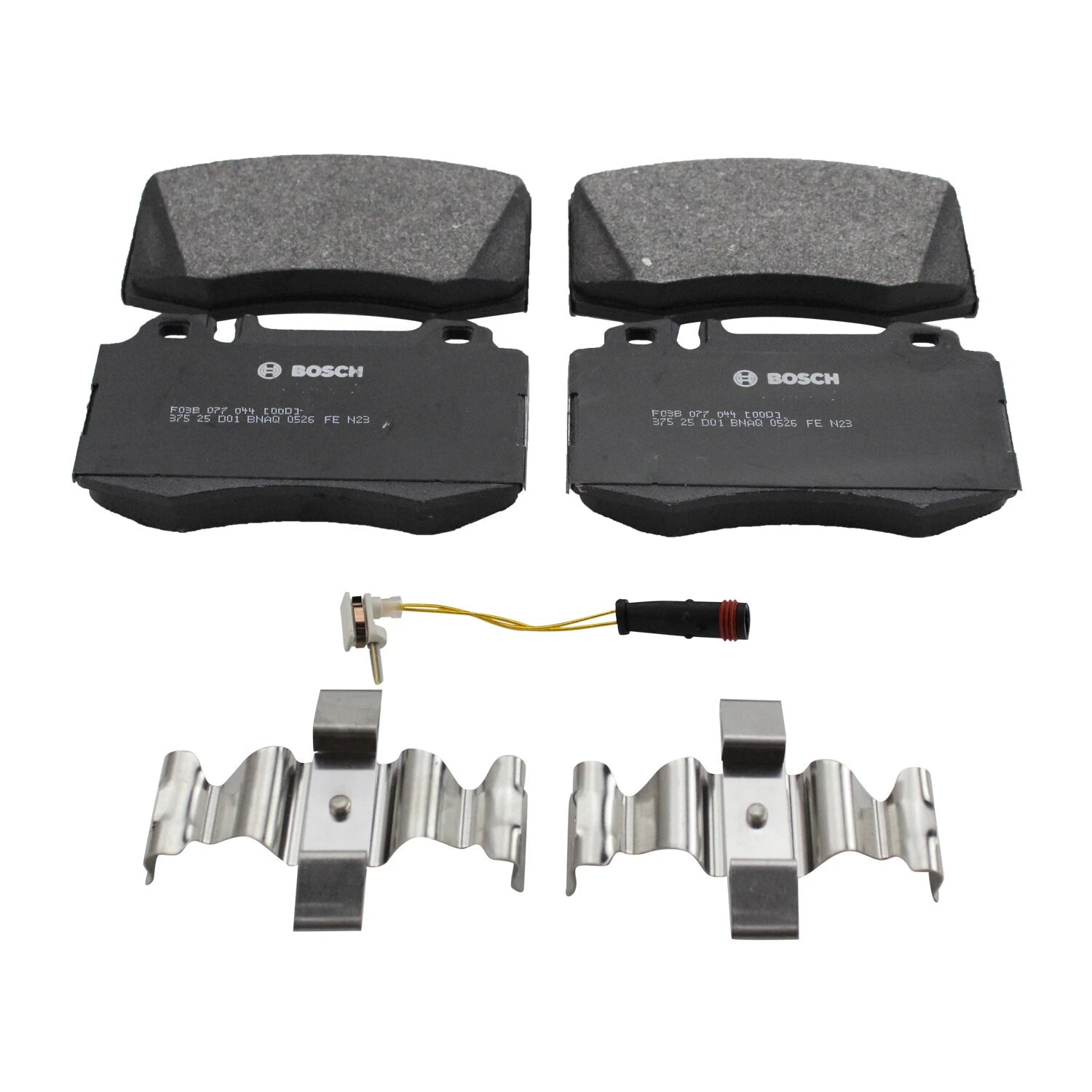 Set of 4 Bosch QuietCast Semi-Metallic Brake Pads for Mercedes C215 W163 W220 R129