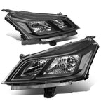 Set of 2 Black Clear Signal OE Style Headlights for Chevy Traverse (2013–2017)