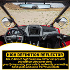 Set of 2 Rear View Side Mirrors for Polaris Ranger RZR XP (2008–2023)