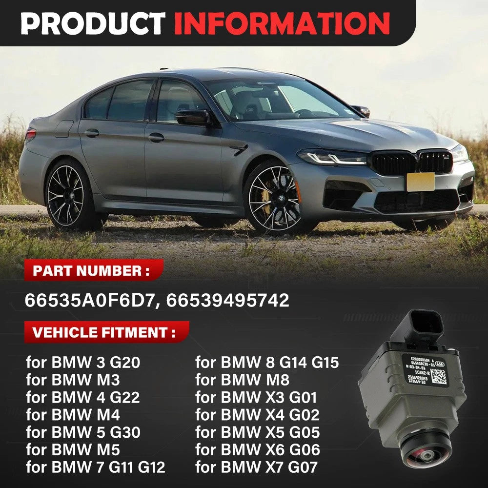 Surround View Parking Camera for BMW M5 M8 X5 G05 X6 G06 (2018–2023) 66535A0F6D7 66539495742