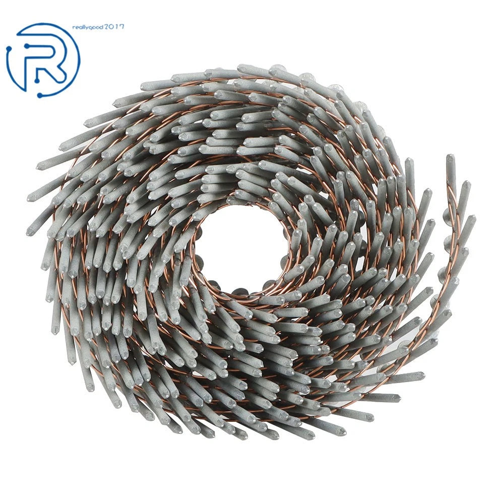 Set of 3600 Siding Nails 2-1/2" Full Round-Head Ring Shank