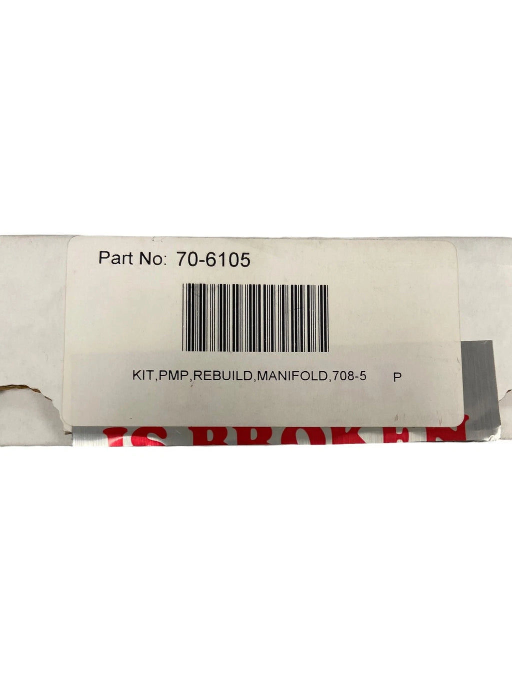 Pump Rebuild Kit for Parker 70-6105, Manifold 708-5