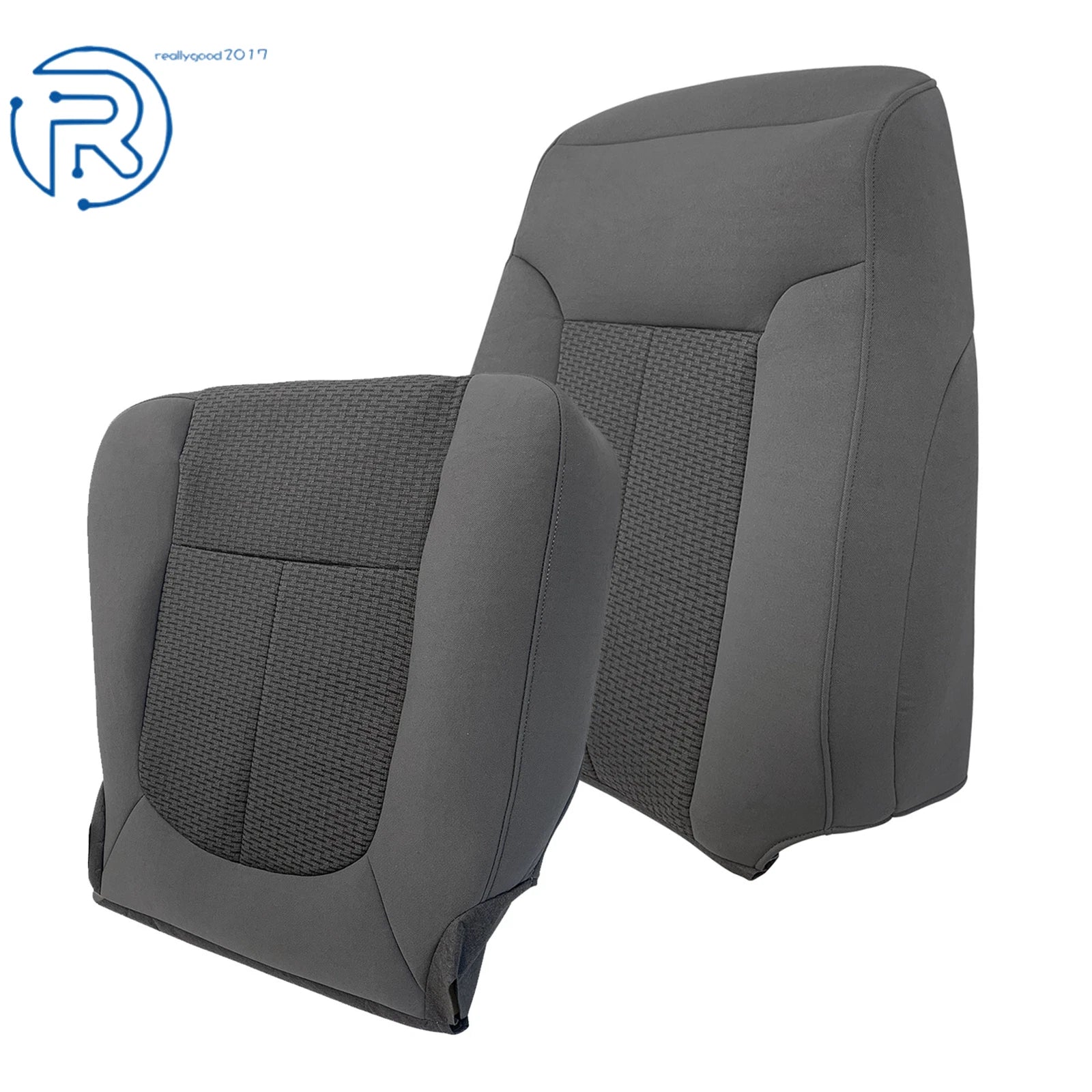 Seat Cover Set for Ford F250 F350 F450 F550 (2011–2016) Cloth Gray