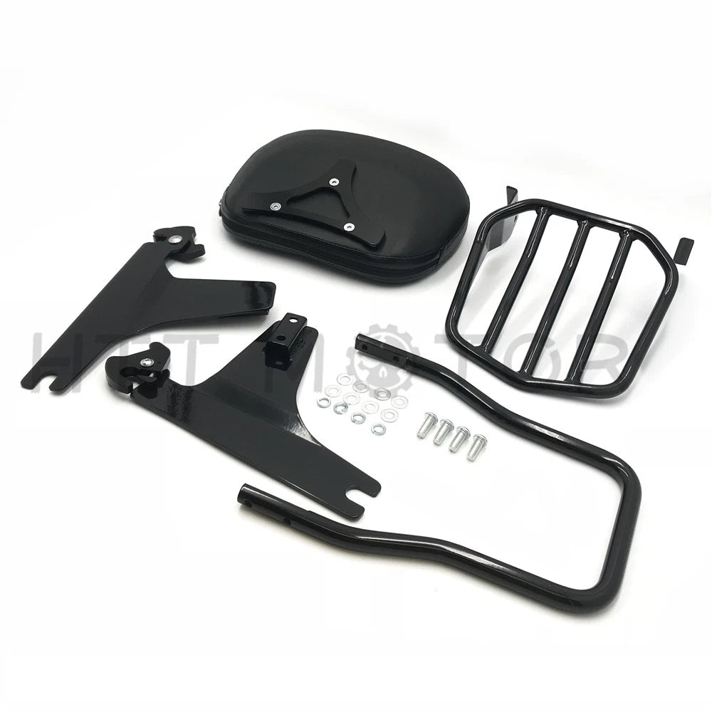Detachable sissy bar backrest luggage rack for Harley FXDWG Dyna Wide Glide (2005–2019)