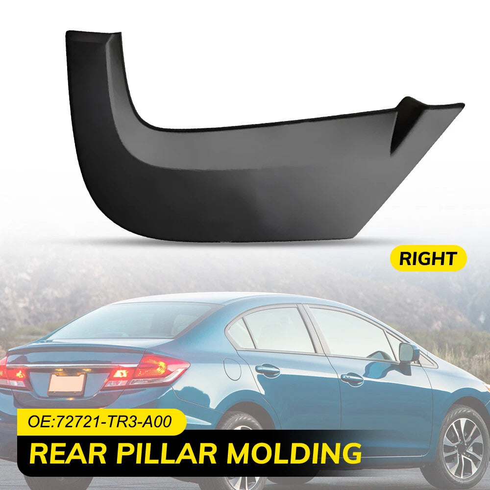 Rear Pillar Molding Garnish Right for Honda Civic (2012–2015) OE 72721-TR3-A00