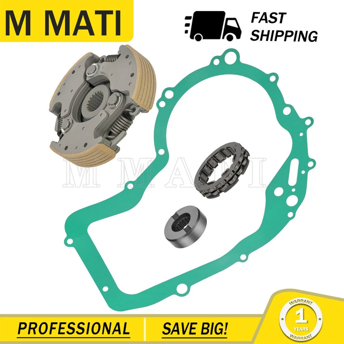 Wet Clutch Centrifugal Carrier with Bearing & Gasket for Arctic Cat 300 (2000–2023)