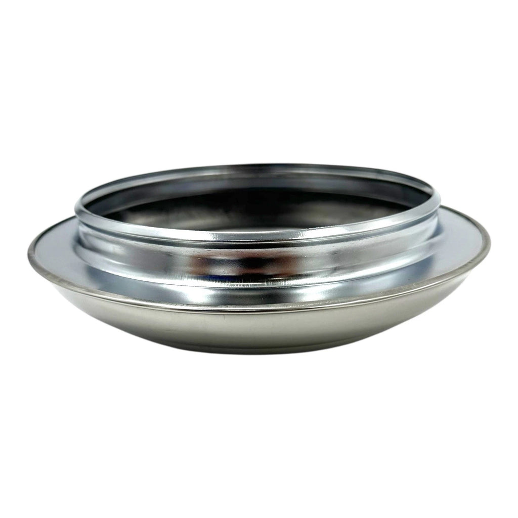 Licensed 7.5" Stainless Steel Hubcaps with Ford Script for Aftermarket Rims (4)