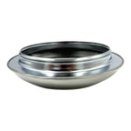 Licensed 7.5" Stainless Steel Hubcaps with Ford Script for Aftermarket Rims (4)
