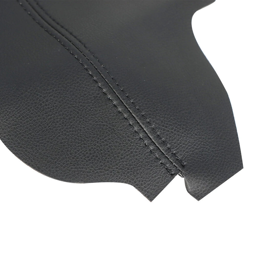 Set of 2 Door Panel Armrests for Acura TSX (2009–2014) Faux Leather Black