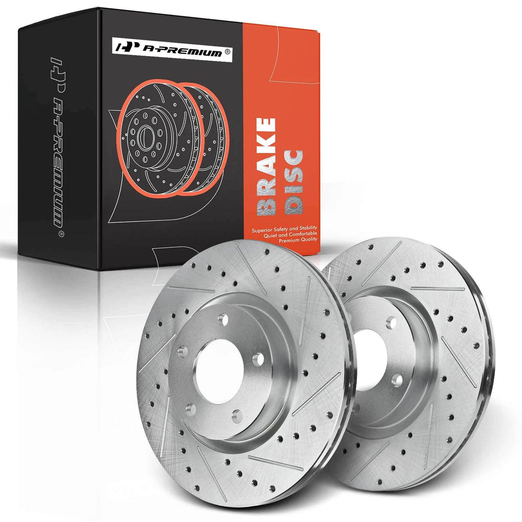 Front Drilled Brake Rotors for Mazda 3 (2004–2017)