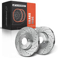 Front Drilled Brake Rotors for Mazda 3 (2004–2017)