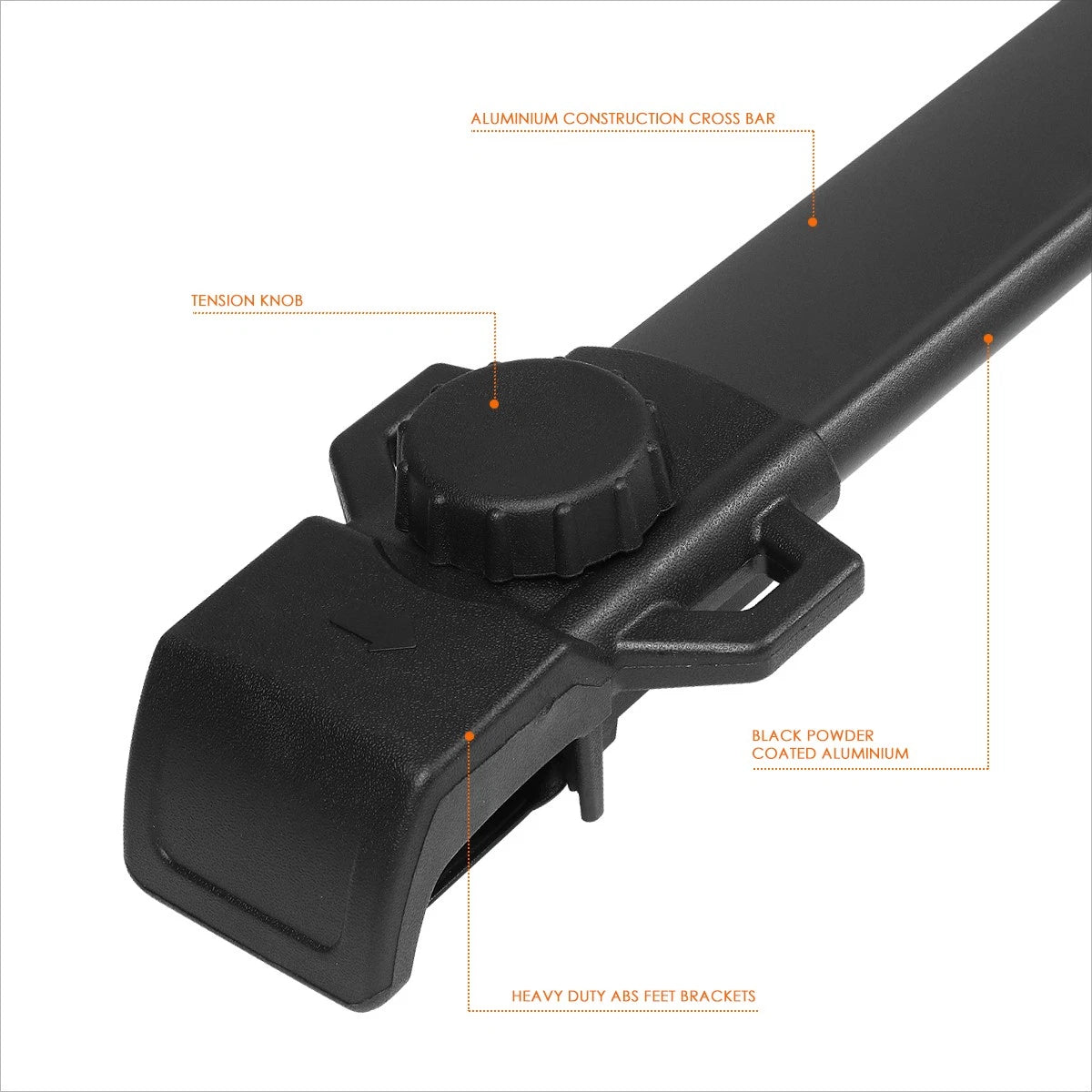Aluminum Roof Rack Crossbar for Jeep Renegade (2015–2019)