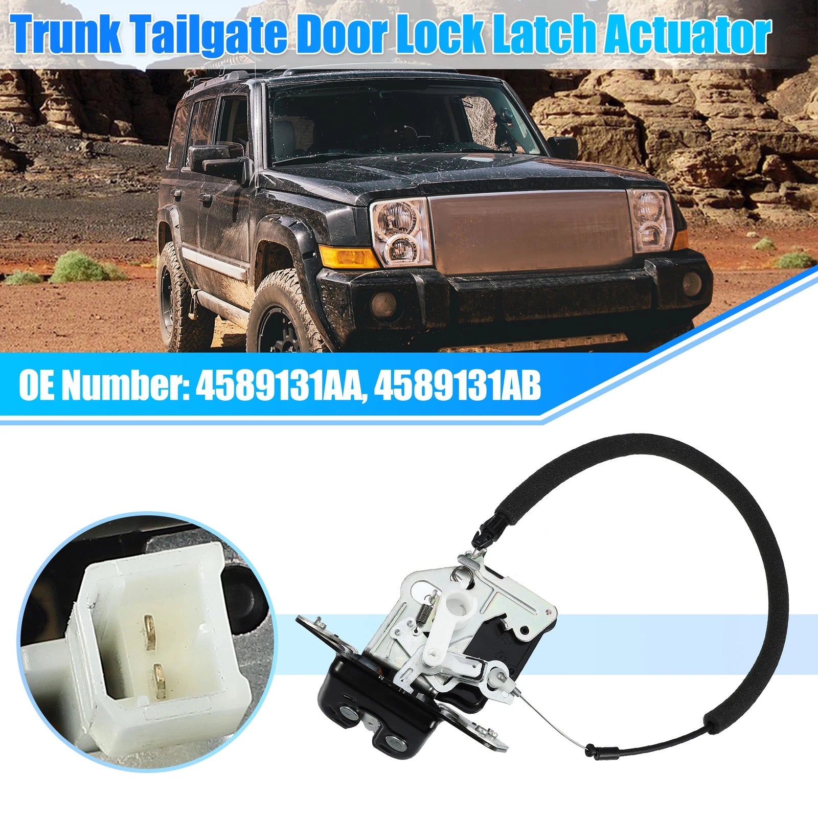 Rear Tailgate Lock Latch for Jeep Grand Cherokee, Dodge 4589131AA 