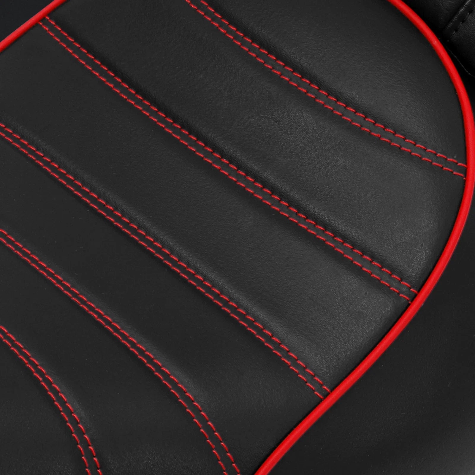 Driver & Passenger Seats for Harley Iron 883 XL883N (2016-2022) Black Red