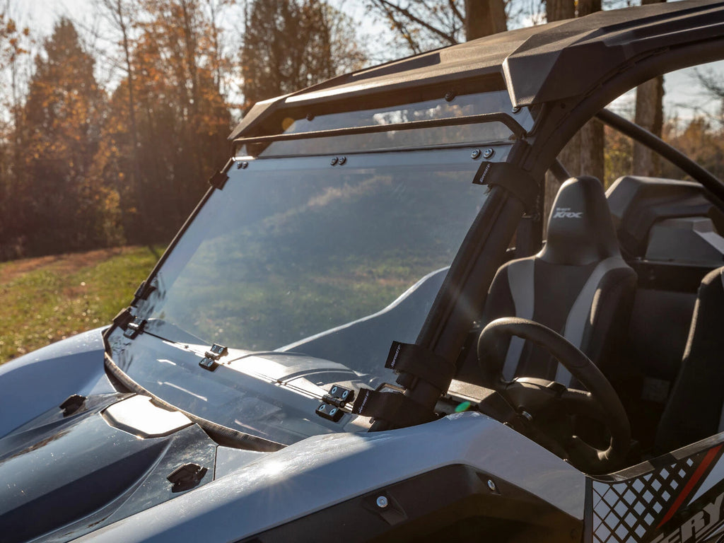 Scratch Resistant Flip Down Windshield for Kawasaki Teryx KRX 1000 (2020–2023)