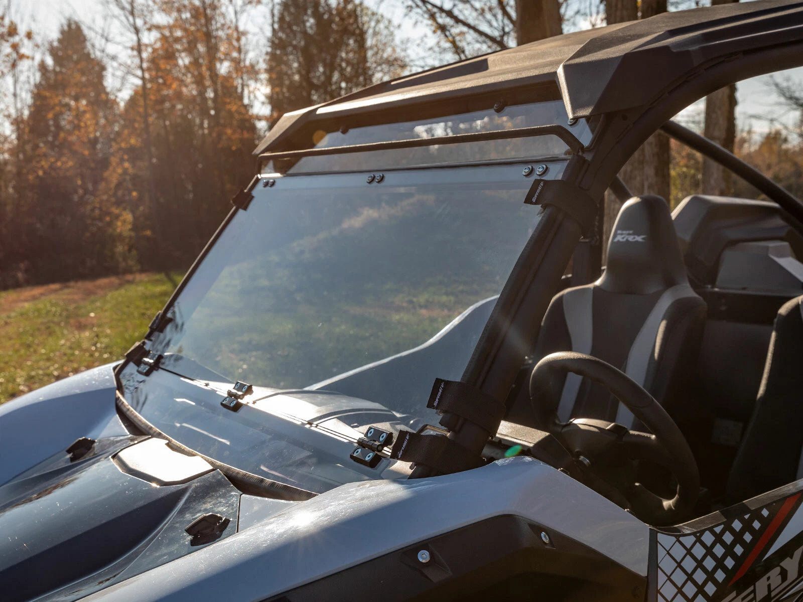 Scratch Resistant Flip Down Windshield for Kawasaki Teryx KRX 1000 (2020–2023)