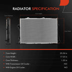 Radiator for BMW E39 528i 540i (1997–1998) E38 740i 740iL 750iL 850Ci