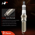 3X Iridium Platinum Spark Plugs for Ford Focus (2015–2018) Fiesta (2014–2017)