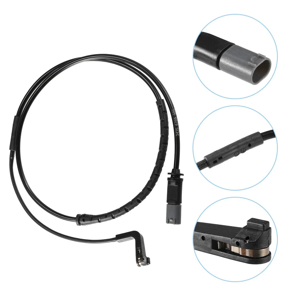 Rear Brake Pad Sensor for BMW X5 Plastic Black Gray