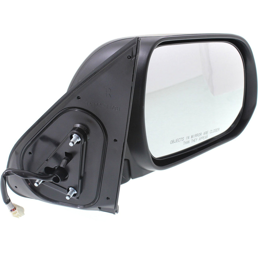 Power Mirror Set for Toyota Tacoma (2012–2015) Manual Folding Textured Black