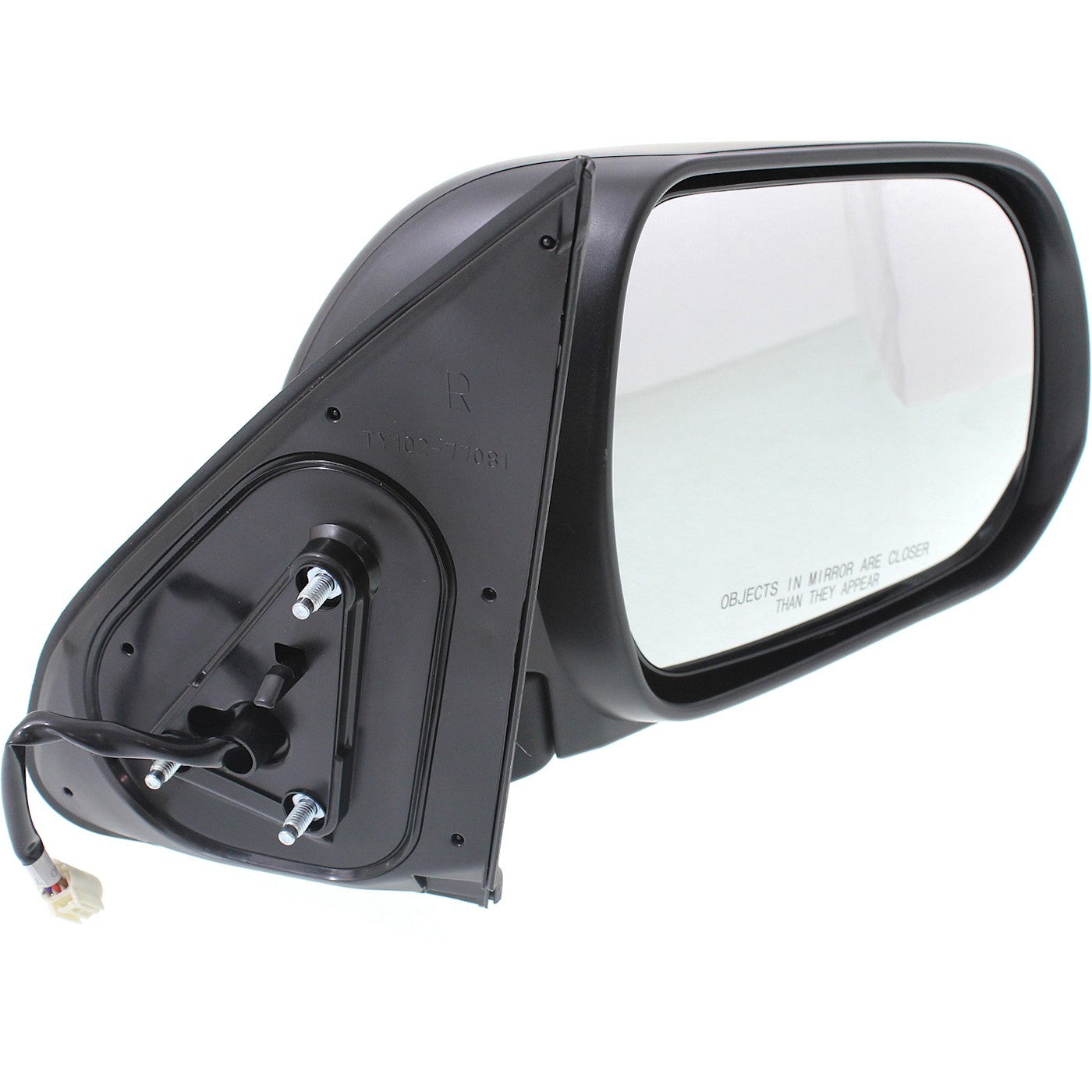 Power Mirror Set for Toyota Tacoma (2012–2015) Manual Folding Textured Black