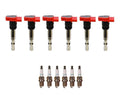 Set of 6 Denso Ignition Coils for Iridium Long Life (Gap 0.044)