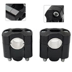 Handlebar Fat Bar Mount Clamps Risers Adaptor for Dirt Pit Bike (7/8 to 1-1/8)