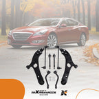Front Lower Control Arms & Tie Rods & Sway Bar Links for Kia Cadenza (2014–2016)