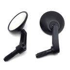 Pair of 7/8" Handle Bar End Round Side Rear View Mirrors for Motorcycle