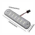 2X LED White License Plate Light for