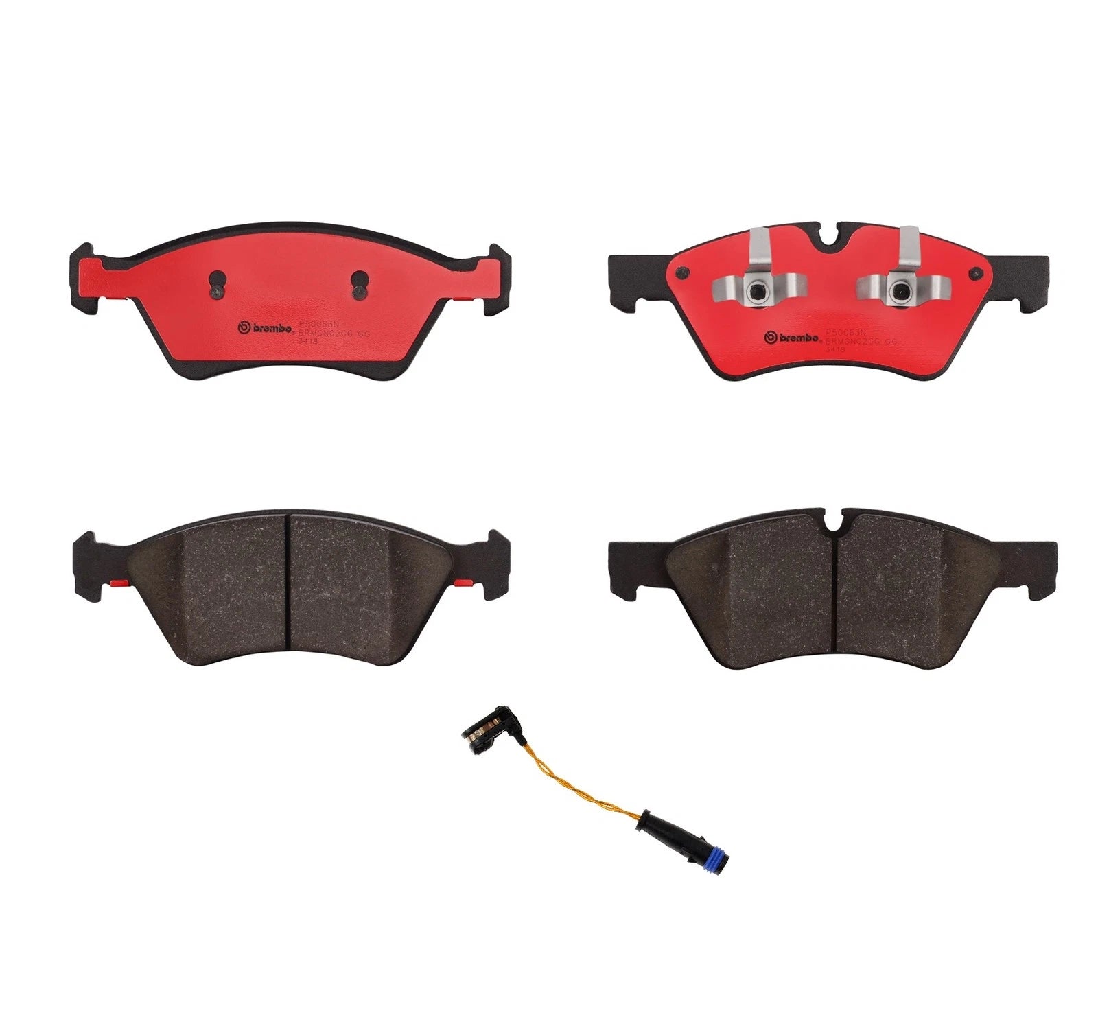 Set of 4 Ceramic Brake Pads for Mercedes W211 W164 W251 (2003–2009)