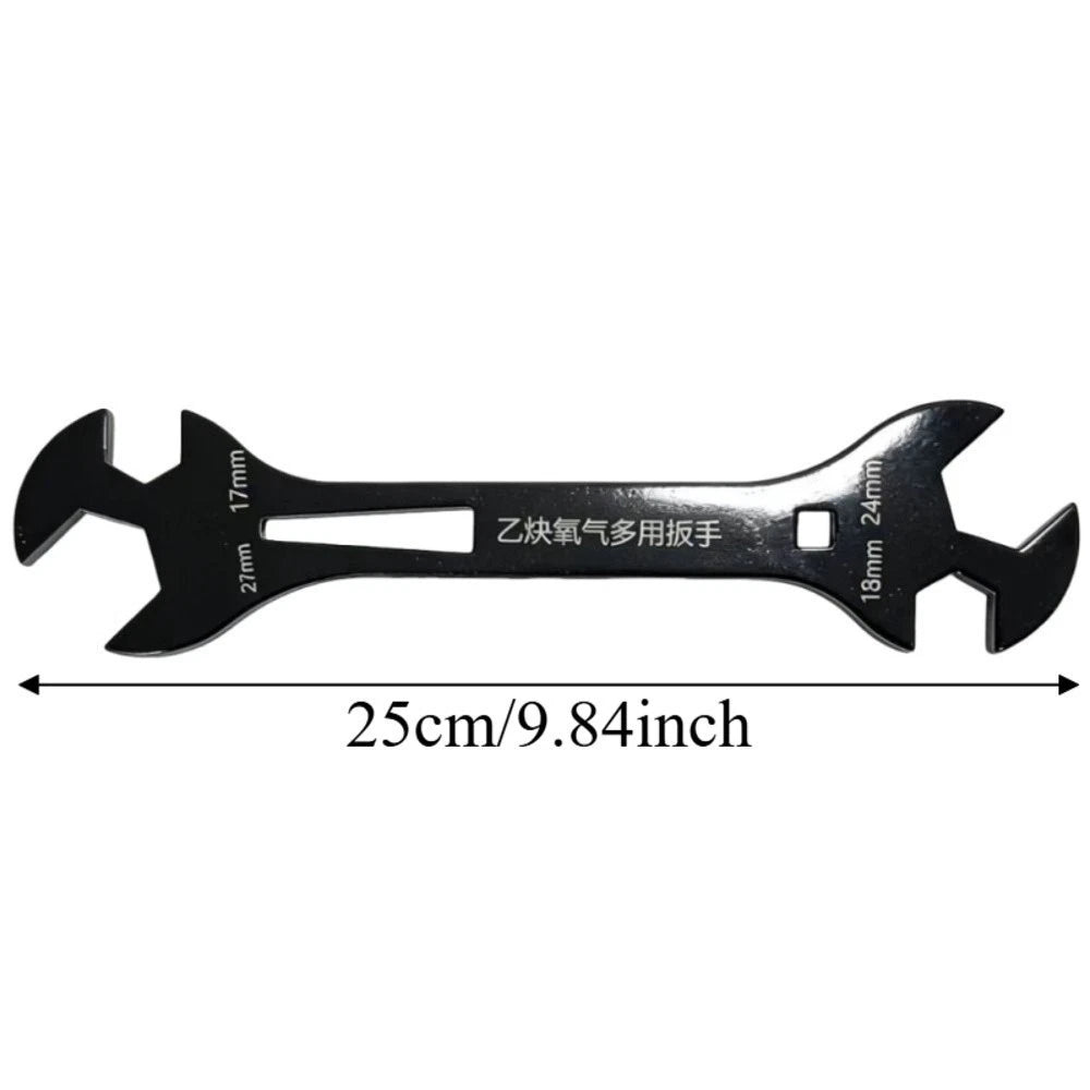 Multi-Function Wrench for Gas Cylinder Valves (HVAC, Welding)