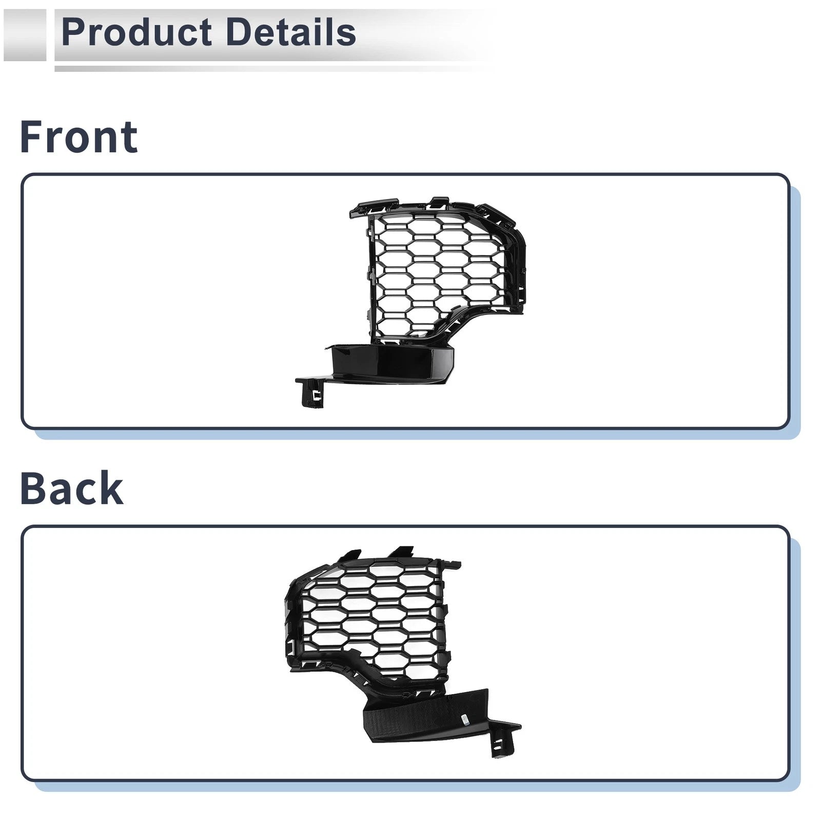 1 Pc Fog Light Grill for BMW X5 (2019–2022) No. 51118070173 Black